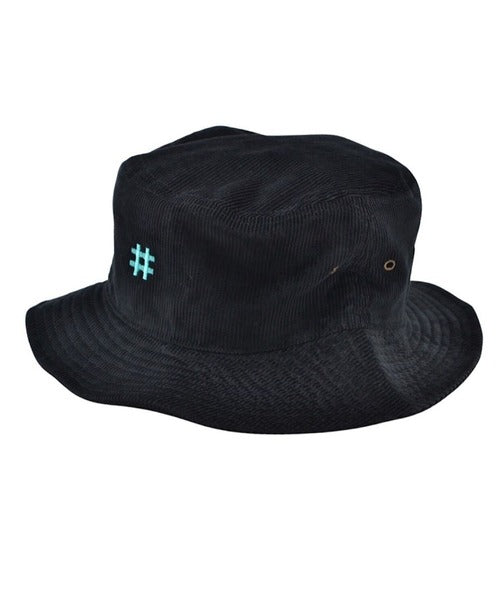 CORDUROY BUCKET HAT BLACK DT-22INCP-01