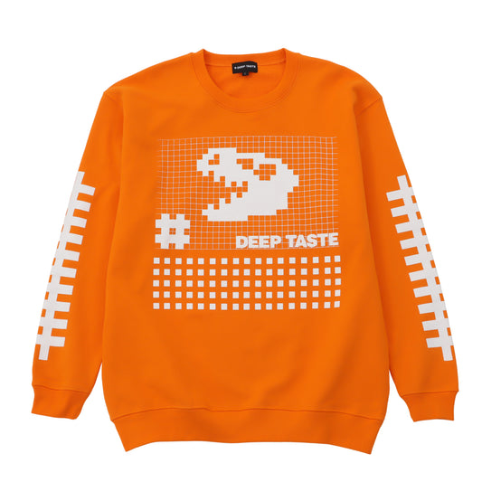 SWEAT SHIRT GRID ORANGE