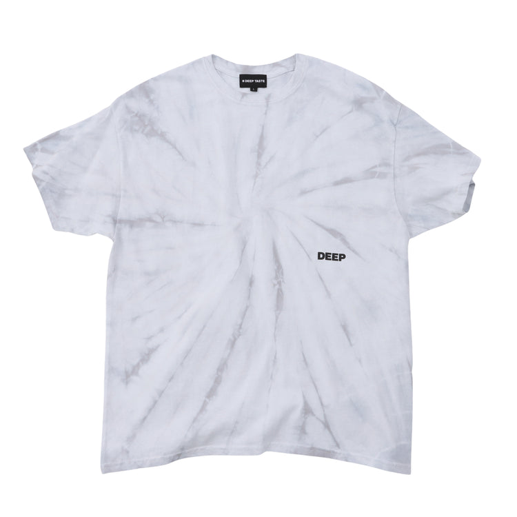 CREW NECK TYE DYE T-SHIRT GREY